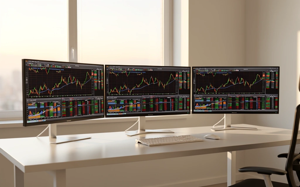 Ambiente de análise financeira profissional